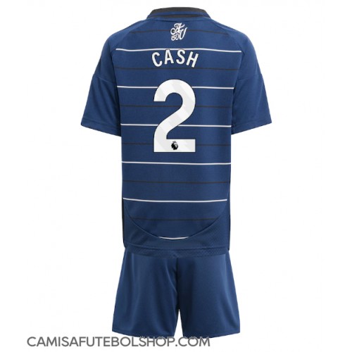 Camisa de time de futebol Aston Villa Matty Cash #2 Replicas 3º Equipamento Infantil 2024-25 Manga Curta (+ Calças curtas)